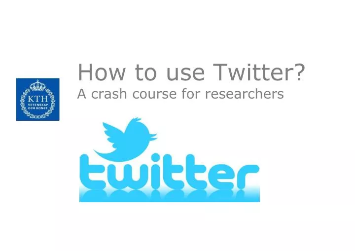 how to use twitter a crash course for researchers