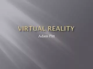 Virtual Reality