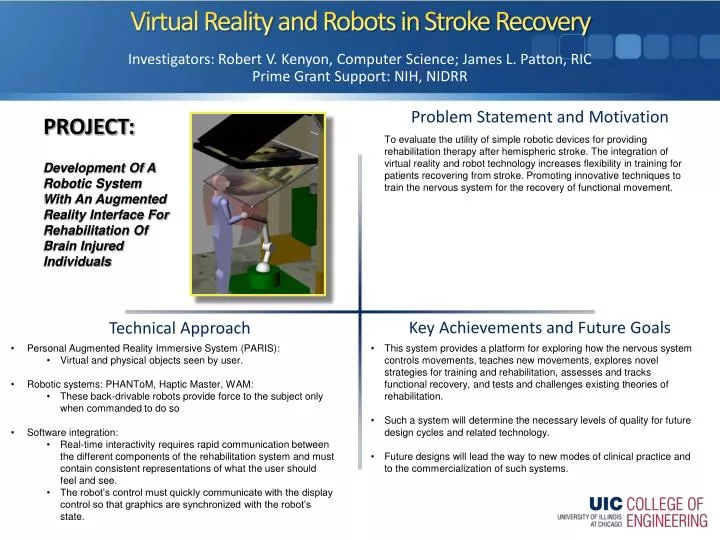 virtual reality and robots in stroke recovery