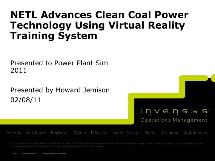netl advances clean coal power technology using virtual reality training system