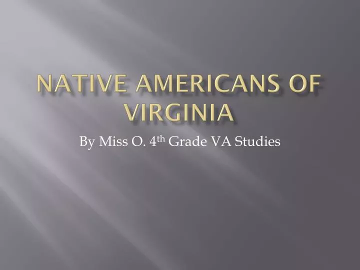native americans of virginia