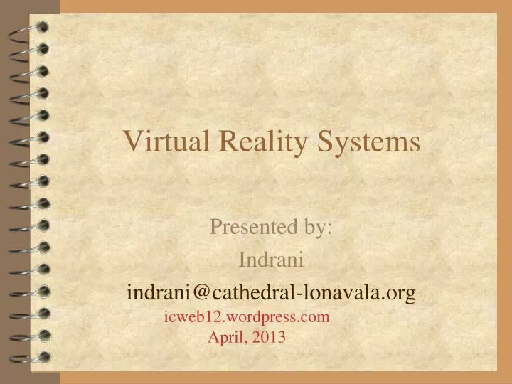virtual reality systems