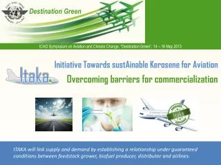 Initiative Towards sustAinable Kerosene for Aviation Overcoming barriers for commercialization