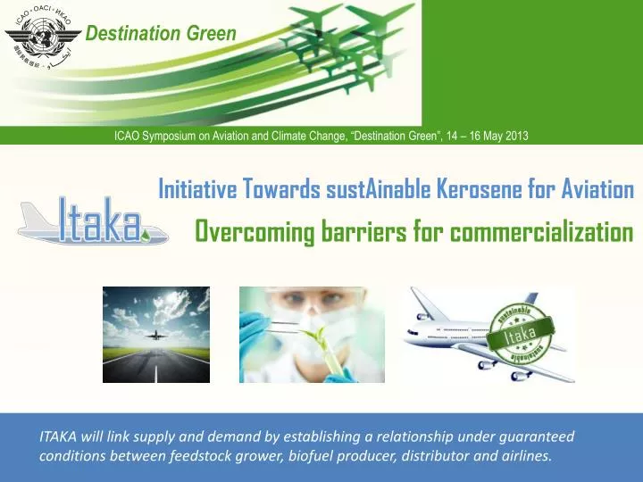 initiative towards sustainable kerosene for aviation overcoming barriers for commercialization