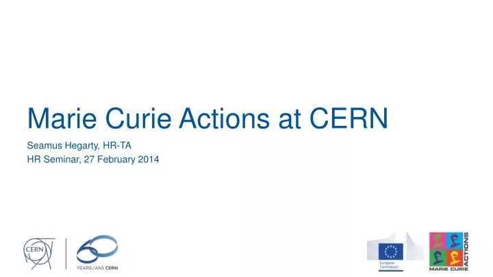 marie curie actions at cern