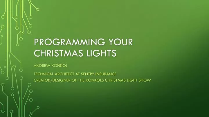 programming your christmas lights