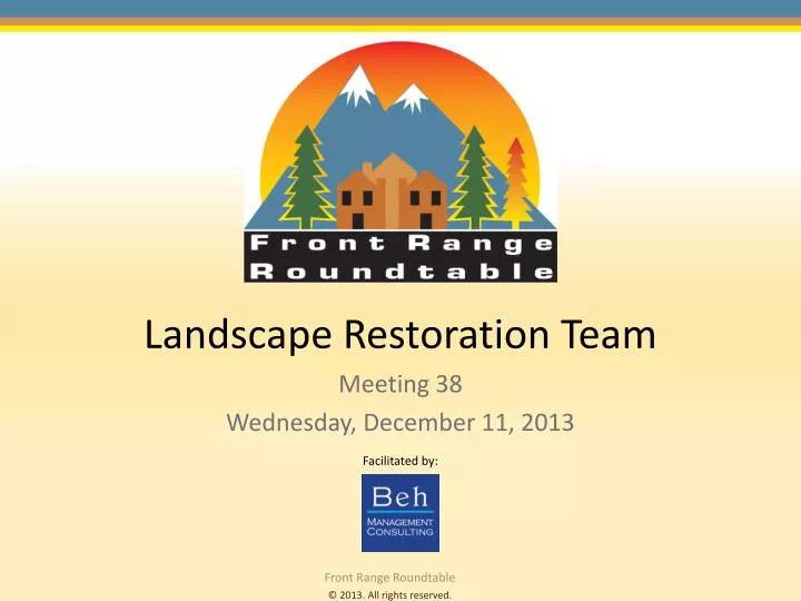 landscape restoration team
