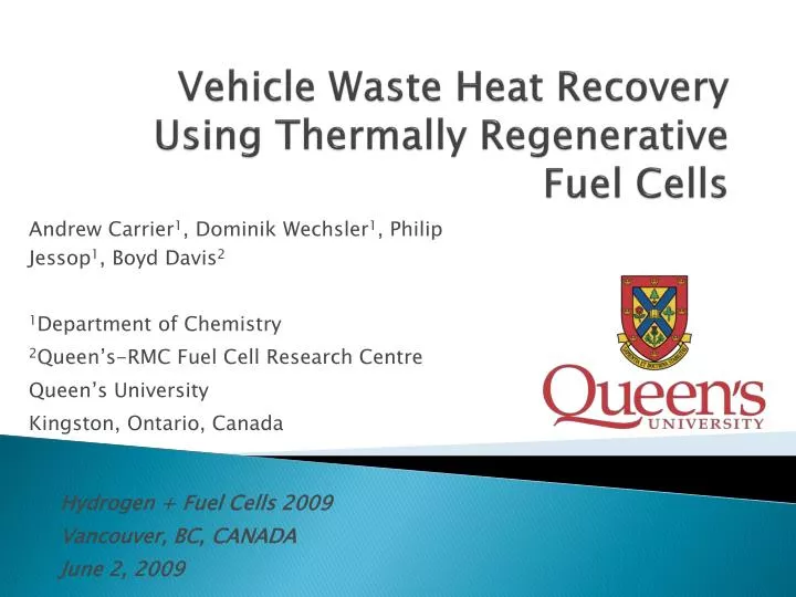 vehicle waste heat recovery using thermally regenerative fuel cells