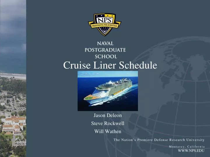 cruise liner schedule