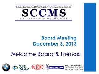 Board Meeting December 3, 2013