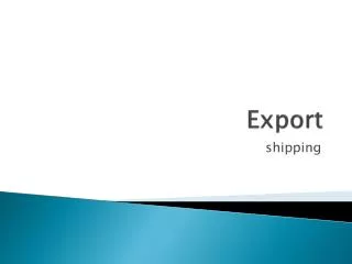 Export