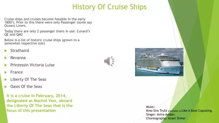 history of cruise ships