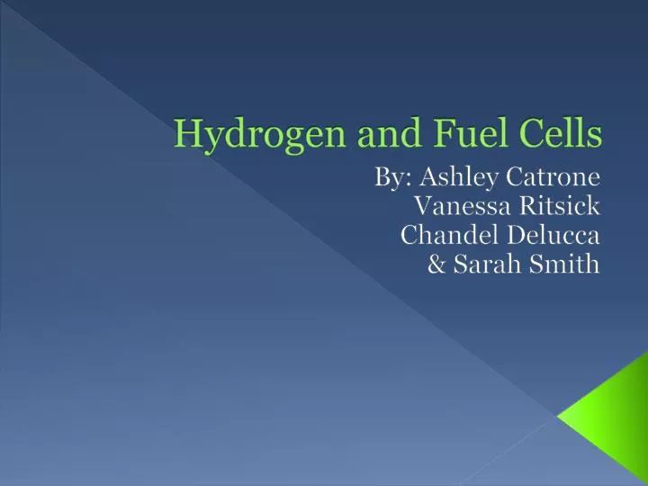 hydrogen and fuel cells