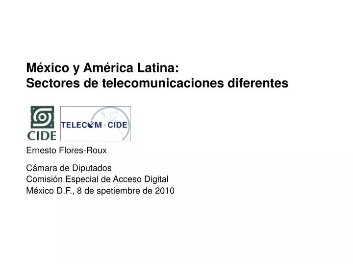 m xico y am rica latina sectores de telecomunicaciones diferentes
