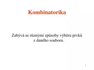 kombinatorika