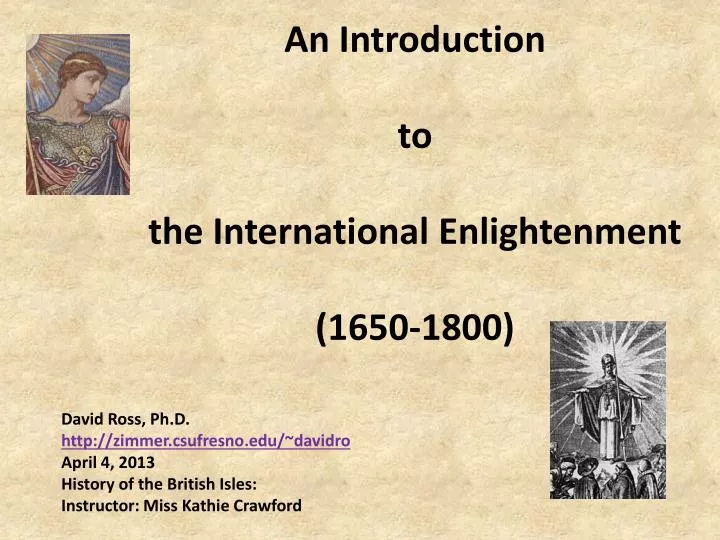 an introduction to the international enlightenment 1650 1800