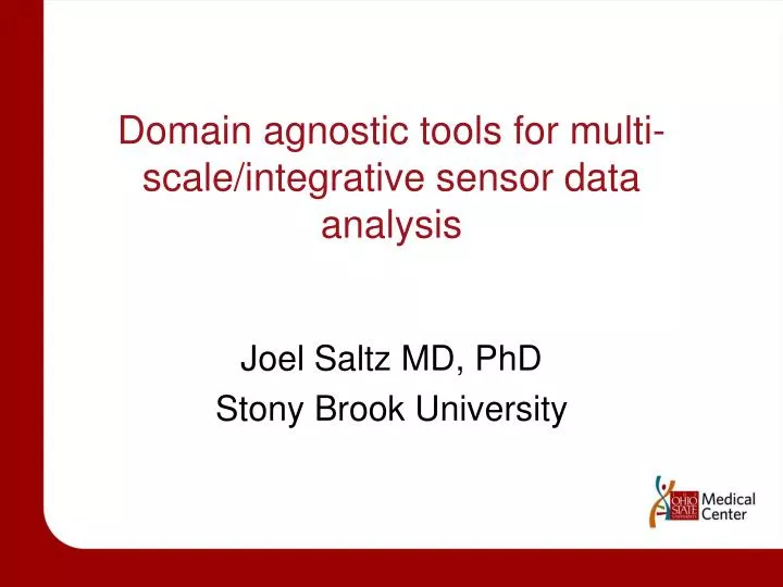 domain agnostic tools for multi scale integrative sensor data analysis