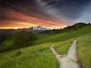 Matthew 7