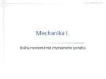 Mechanika I. - slide 1