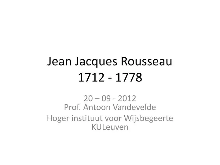 jean jacques rousseau 1712 1778