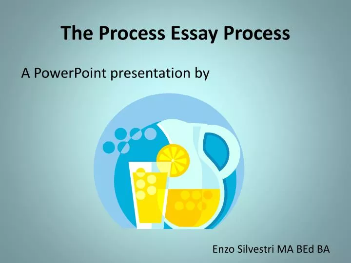 the process essay process