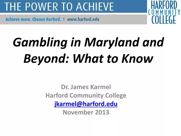 gambling in maryland and beyond what to know