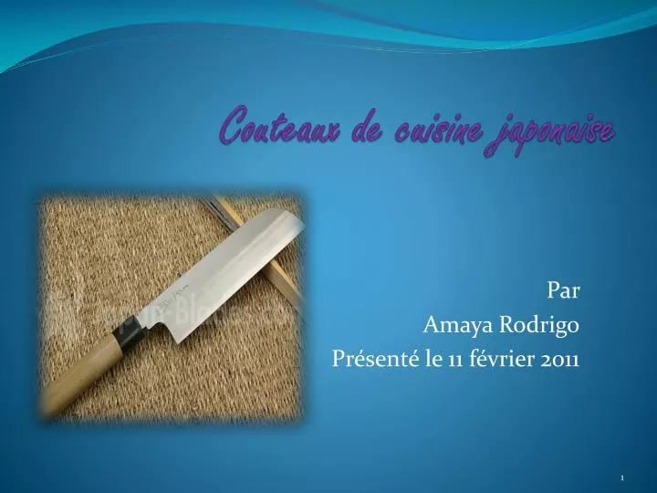 couteaux de cuisine japonaise