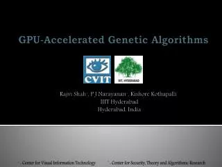 GPU-Accelerated Genetic Algorithms