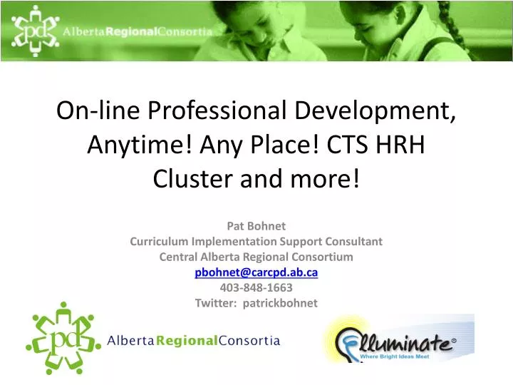 on line professional development anytime any place cts hrh cluster and more