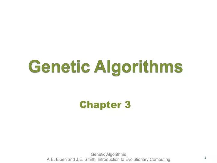 genetic algorithms