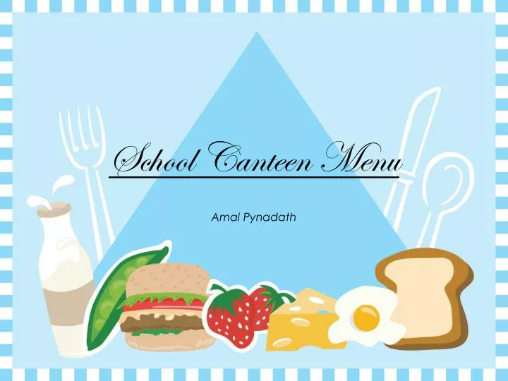 school canteen menu