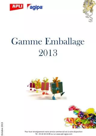 gamme emballage 2013