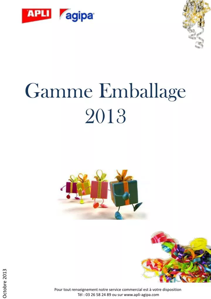 gamme emballage 2013