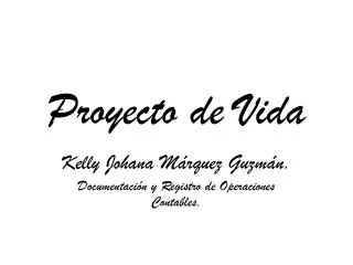 Proyecto de Vida