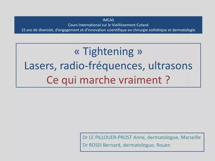 tightening lasers radio fr quences ultrasons ce qui marche vraiment