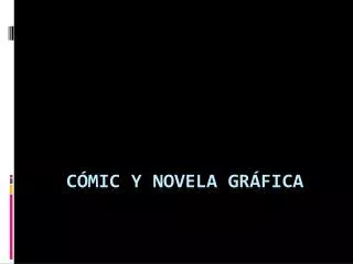 c mic y novela gr fica