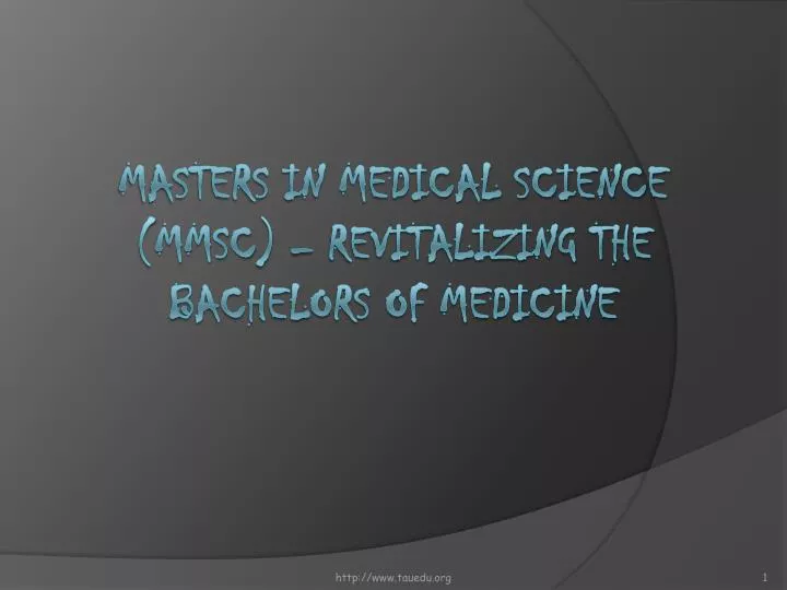 masters in medical science mmsc revitalizing the bachelors of medicine