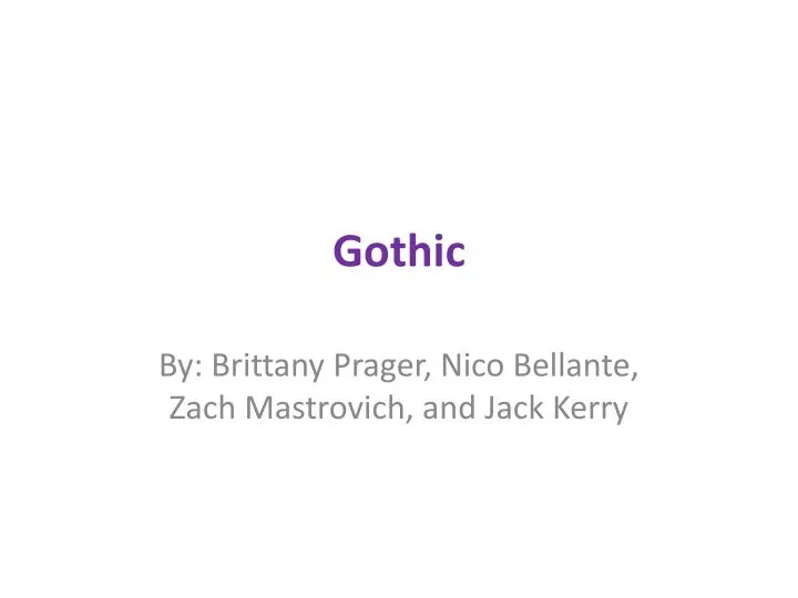 gothic