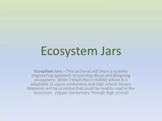 Ecosystem Jars