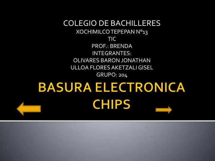 basura electronica chips