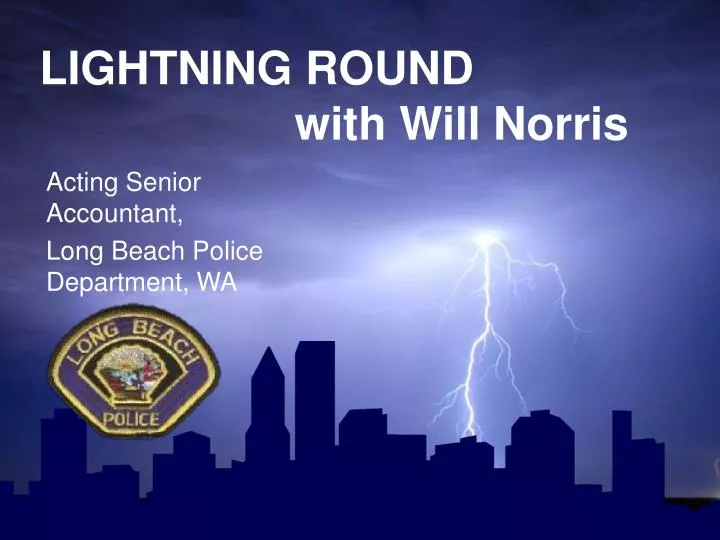 lightning round with will norris