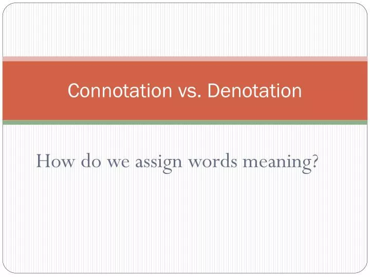 connotation vs denotation