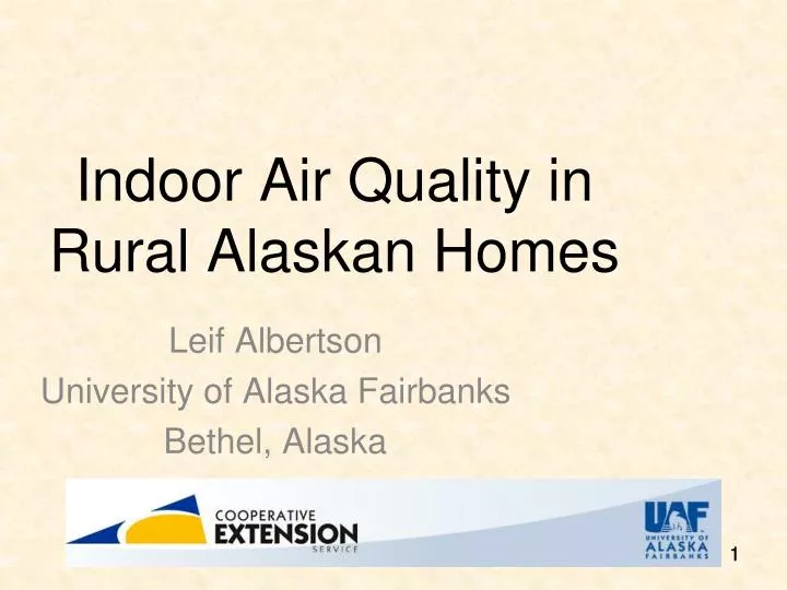 indoor air quality in rural alaskan homes