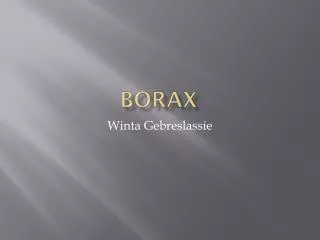 Borax