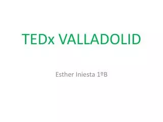 tedx valladolid
