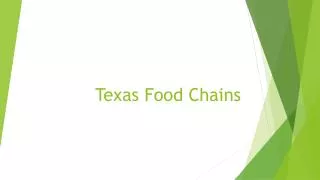 Texas Food Chains