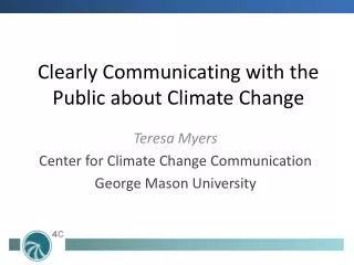 Clearly Communicating with the Public about Climate Change