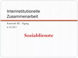 interinstitutionelle zusammenarbeit
