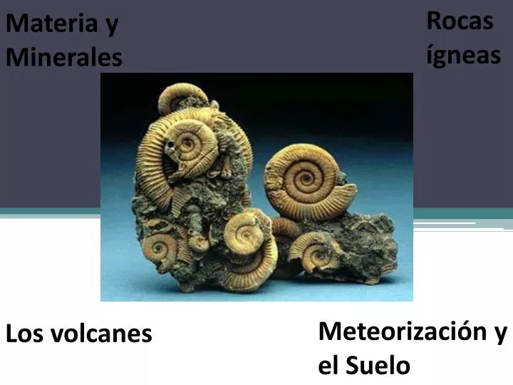 materia y minerales