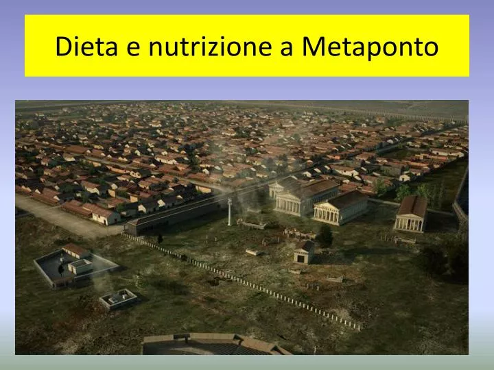 dieta e nutrizione a metaponto